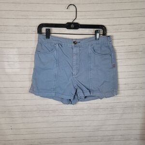 BDG ROLLED CUFF CHAMBRAY BLUE 100% COTTON SHORTS, SZ MEDIUM